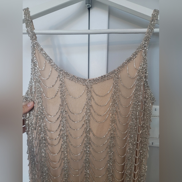 Pre-owned Parker Beaded Cocktail Gatsby Dress, Size 0 - Picture 7 of 12